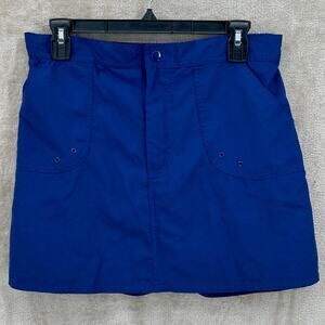 Maxine of Hollywood Skort Womens 8 Navy Skirted Swim Bottom Pockets Modest Beach